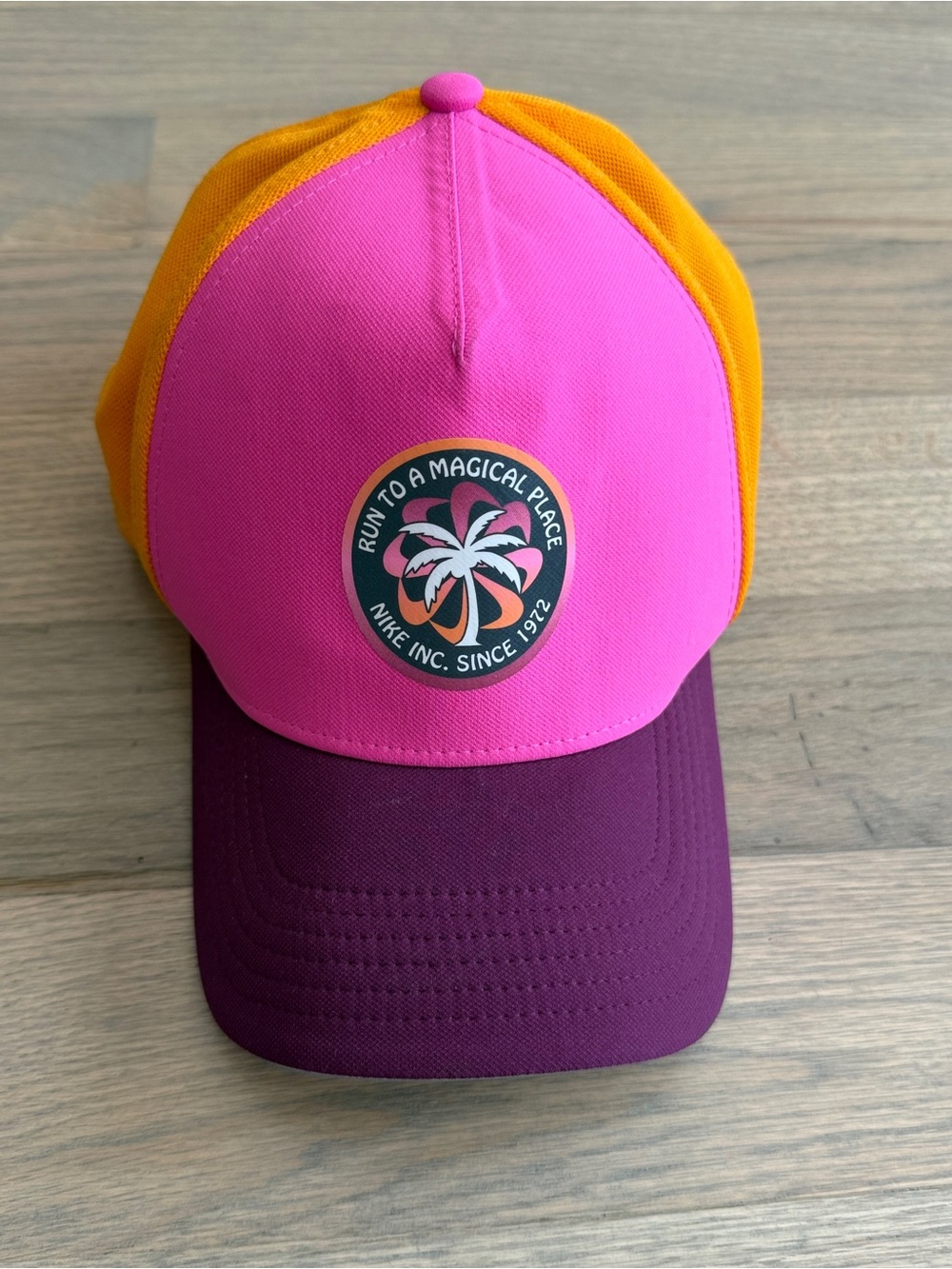 Nike Adult Strap Back Classic 99 Dri-Fit Run To A Magical Place Hat Pink/Orange